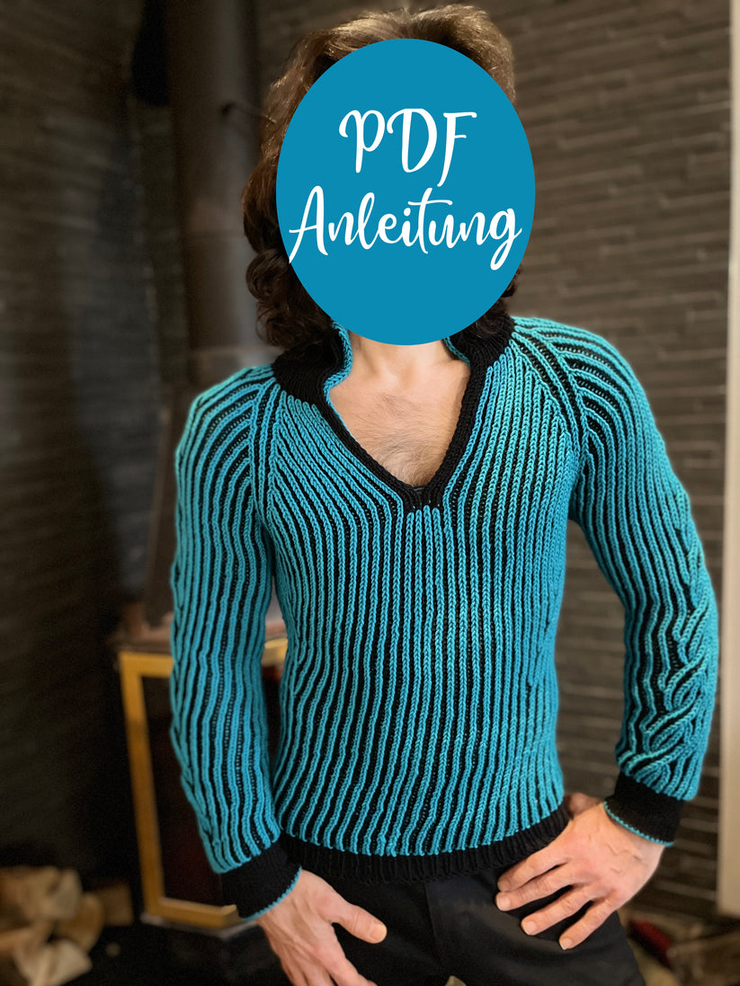 Troyer Pullover DerRick | Anleitung | Wolle Starwool Linie 4  | Stricken | Sylvie Rasch