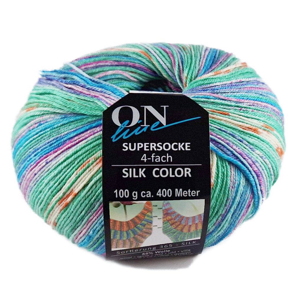 Supersocke Silk Sort. 365 Color 4-fach von ONline Sort 365 - 3030