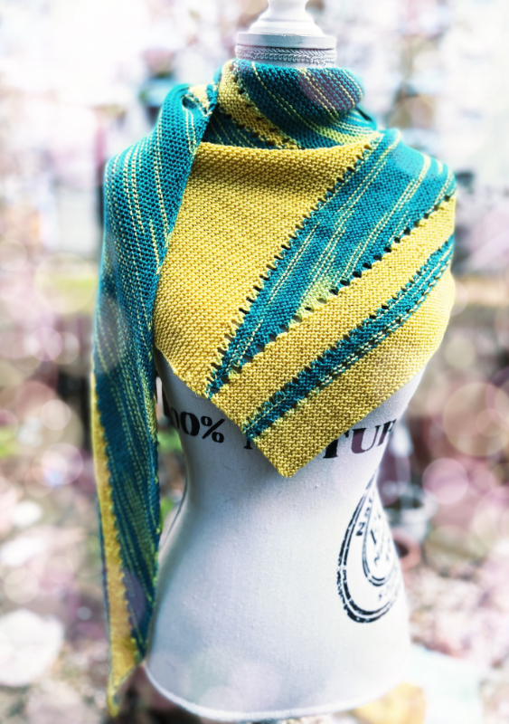 Tuch Zackenfritze | Anleitung | Wolle Street Linie 12  | Stricken | Sylvie Rasch