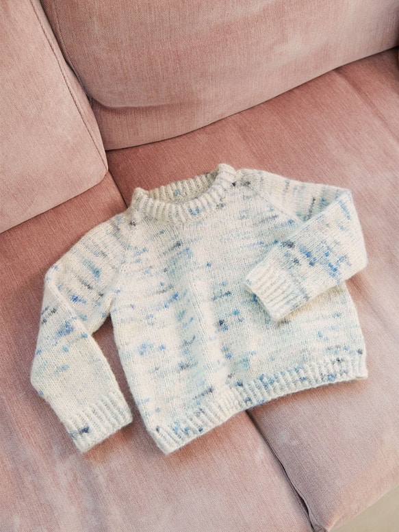 Debutant Sweater Junior | Anleitungsheft + Wolle Poppy | Stricken