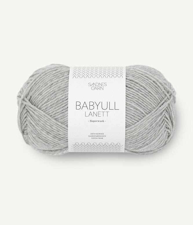 Babyull Lanett von Sandnes Garn 1022 - light grey mottled