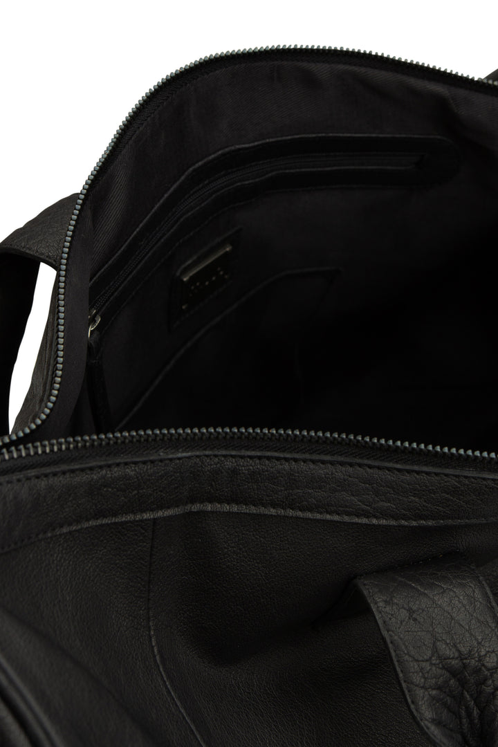 drew - reisetasche , handgefertigt aus Echtleder von muud black
