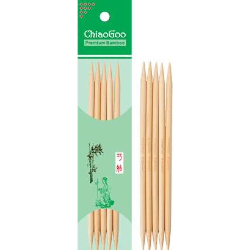 Nadelspiel Bamboo Natural von Chiaogoo 15 cm 9,00 mm