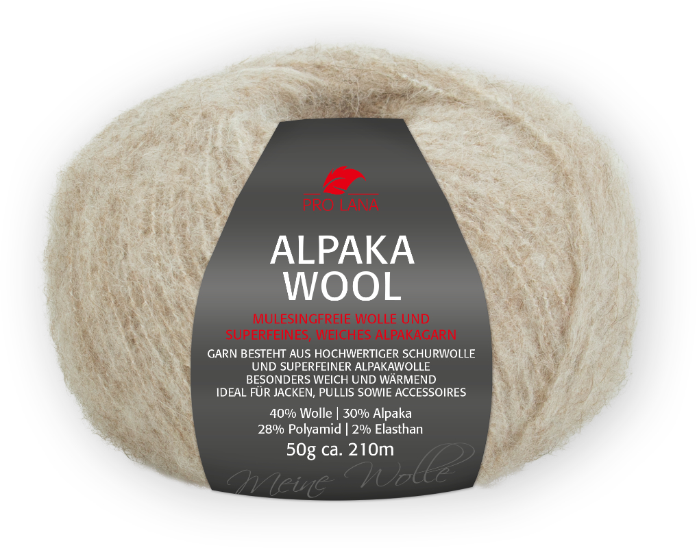 Alpaka Wool von Pro Lana 0015 - beige meliert