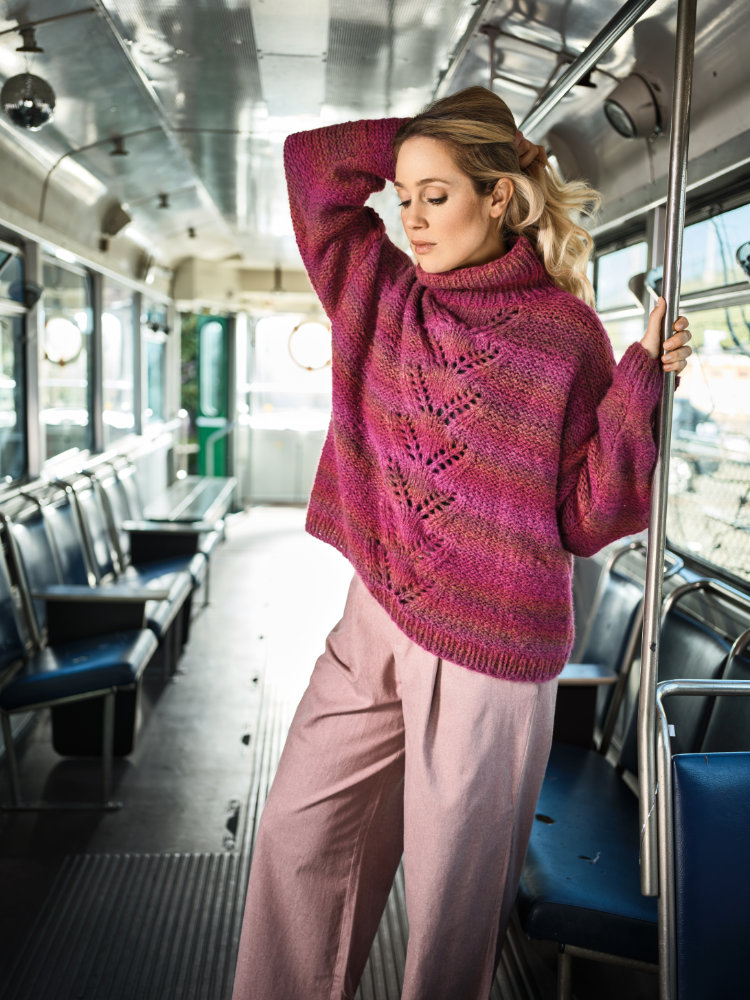 Sweater Chunky Ajour  | Wollpaket mit Smooth  | Stricken | Pro Lana