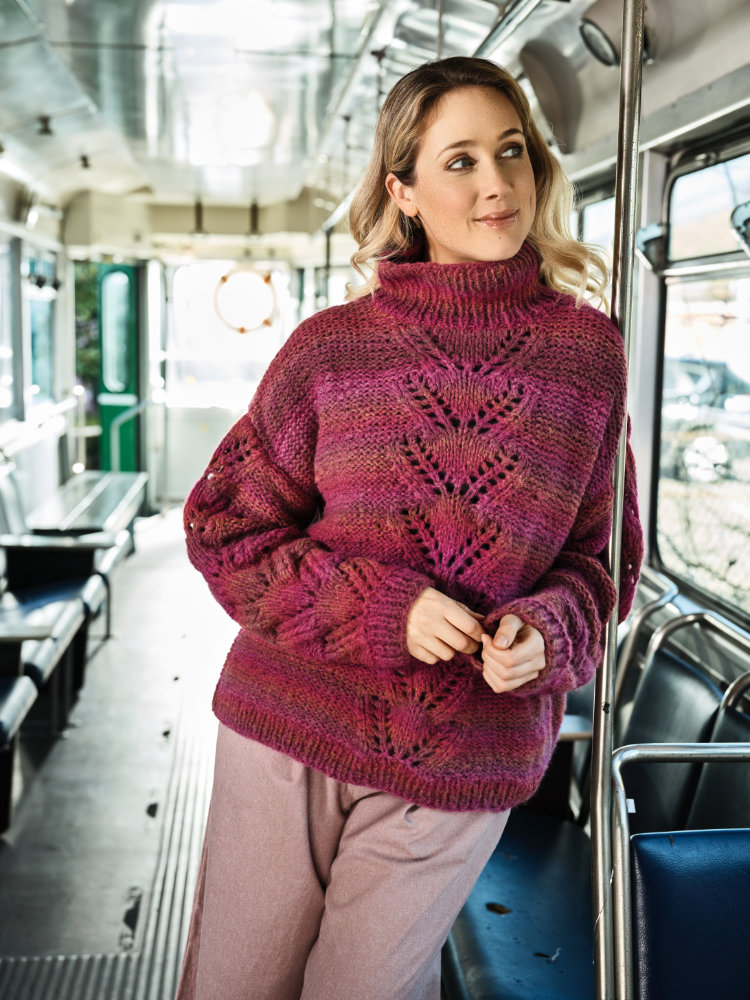 Sweater Chunky Ajour | Anleitungsheft | Wolle Smooth  | Stricken | Pro Lana