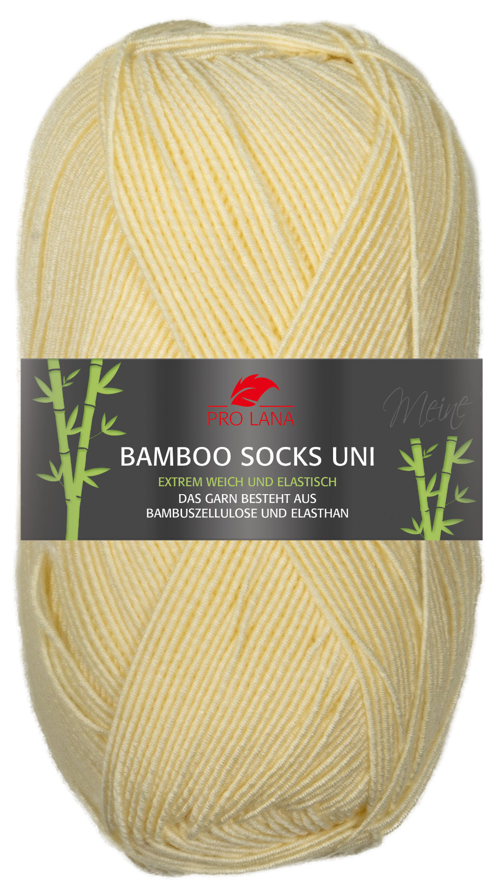 Bamboo Socks Uni 4-fach 100 g von Pro Lana 0021 - vanille