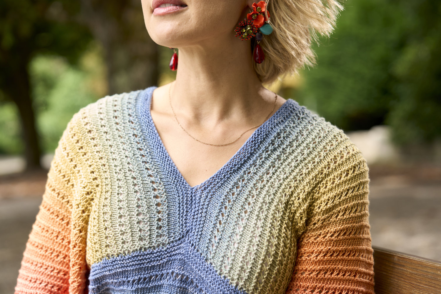 Tunika mit Ajourstreifen | Anleitungsheft | Wolle 1-2-3 Ideen  | Stricken | Pro Lana, Silvia Jäger, Andel Konrad