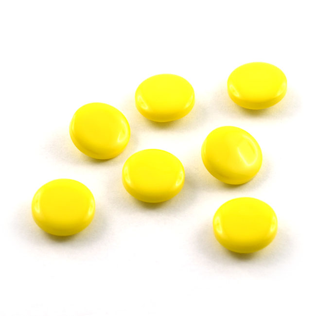 Modeknopf - Größe: 13mm - Farbe: gelb 