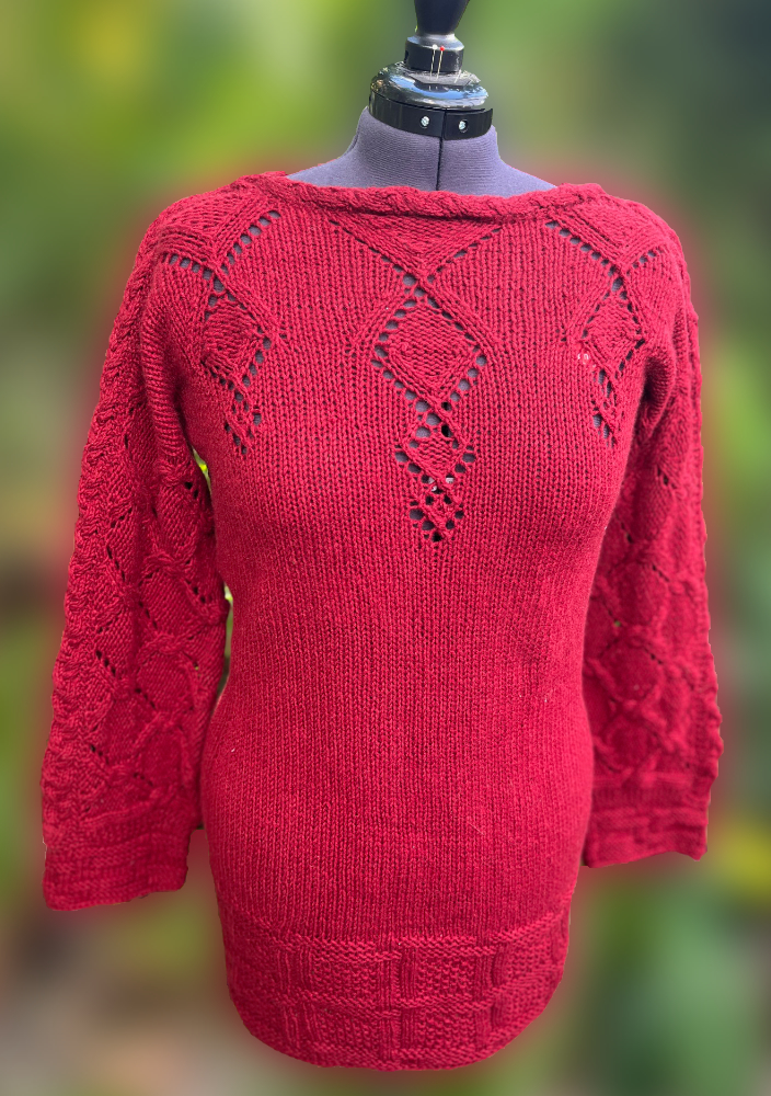 Pullover Schapulero mit Loch- und Zopfmuster | Einzelanleitung | Wolle Starwool Linie 4 | Stricken | Sylvie Rasch Pullover Schapulero mit Loch- und Zopfmuster | Einzelanleitung | Wolle Starwool Linie 4 | Stricken | Sylvie Rasch