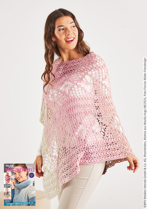 Stola Fantastika | Anleitungsheft | Wolle BOBBEL cotton 800m  | Häkeln | Woolly Hugs