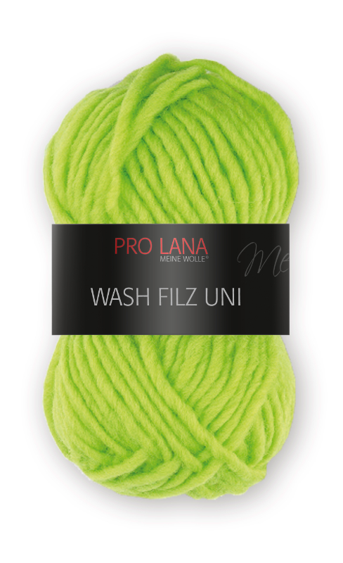 Wash-Filz von Pro Lana 0174 - giftgrün