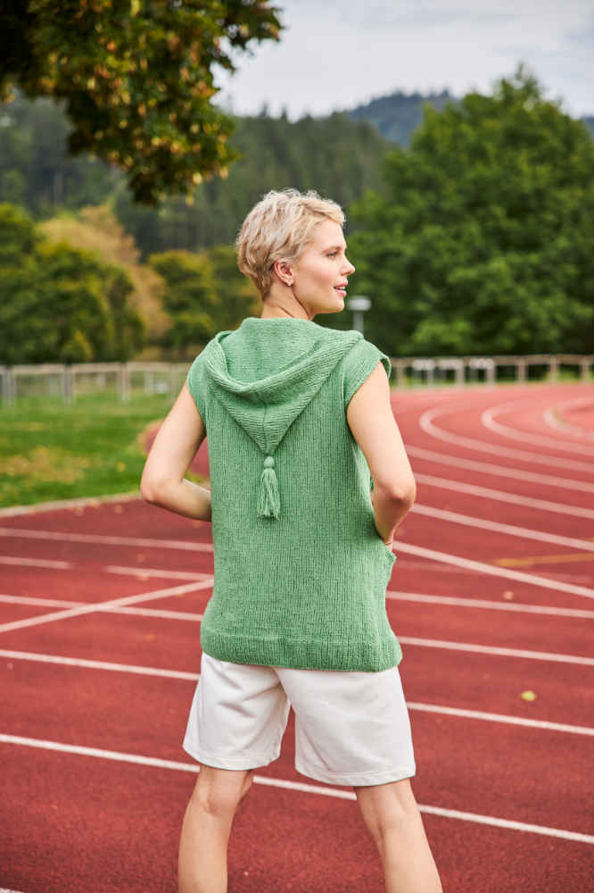 Kapuzenweste | Wollpaket mit Avino | Stricken | Regina Bühler, Pro Lana Kapuzenweste | Wollpaket mit Avino | Stricken | Regina Bühler, Pro Lana