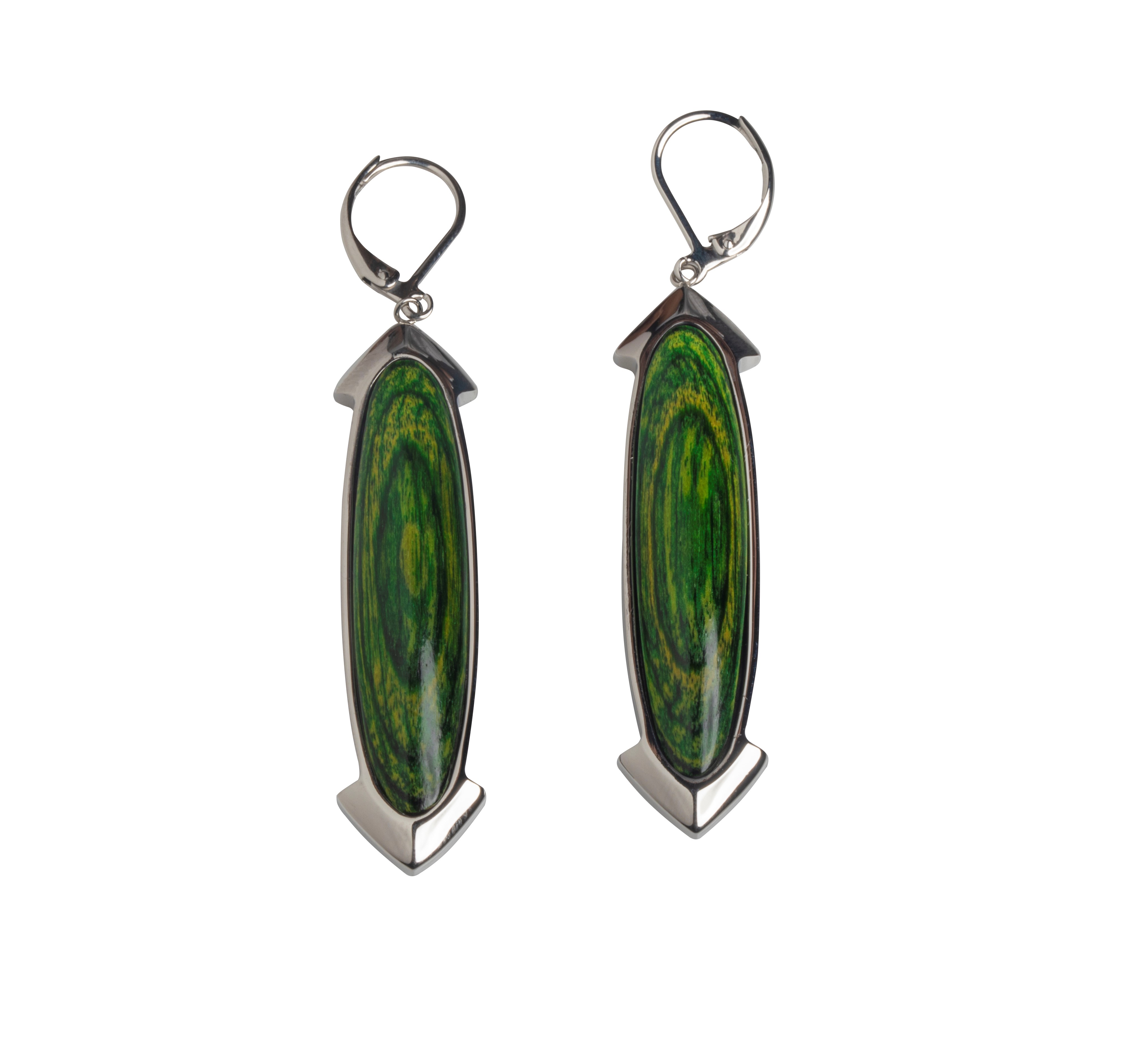 Prairie Ohrring/Earring - Tahitian Jade von TEEKRI 