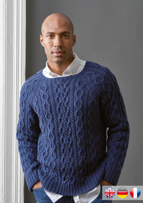 Herren-Pullover Apollo | Einzelanleitung | Stricken | Martin Storey