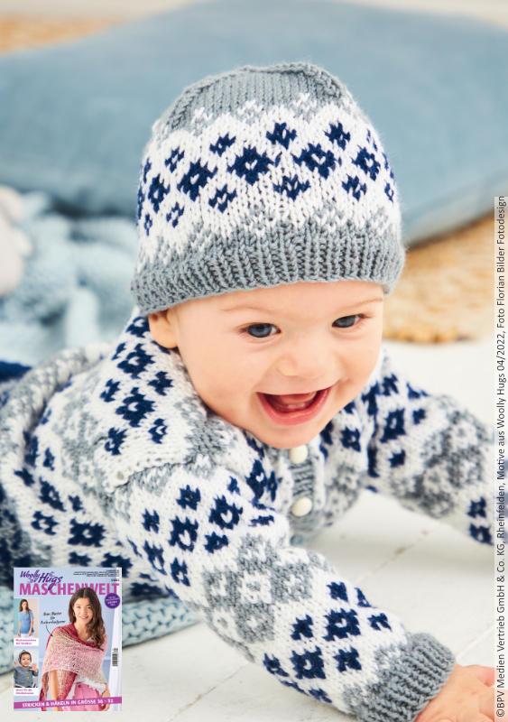 Baby Jacke und Mütze  | Wollpaket mit Charity  | Stricken | Veronika Hug, Woolly Hugs, Christophorus Verlag
