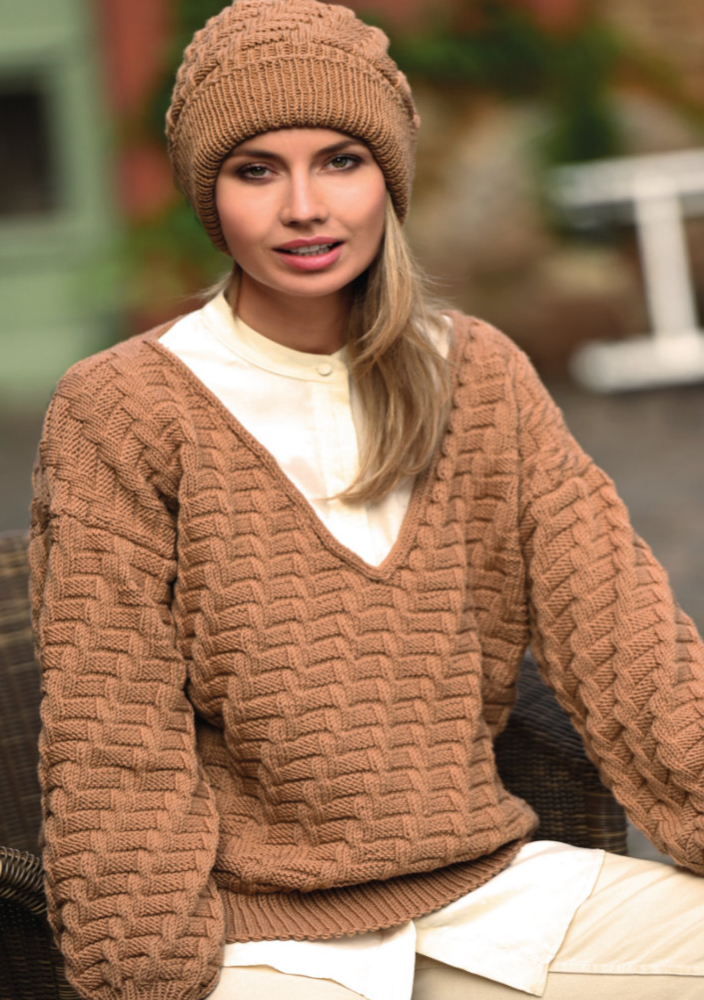 Strukturpullover und Mütze  | Wollpaket mit Starwool Linie 4  | Stricken | ONline