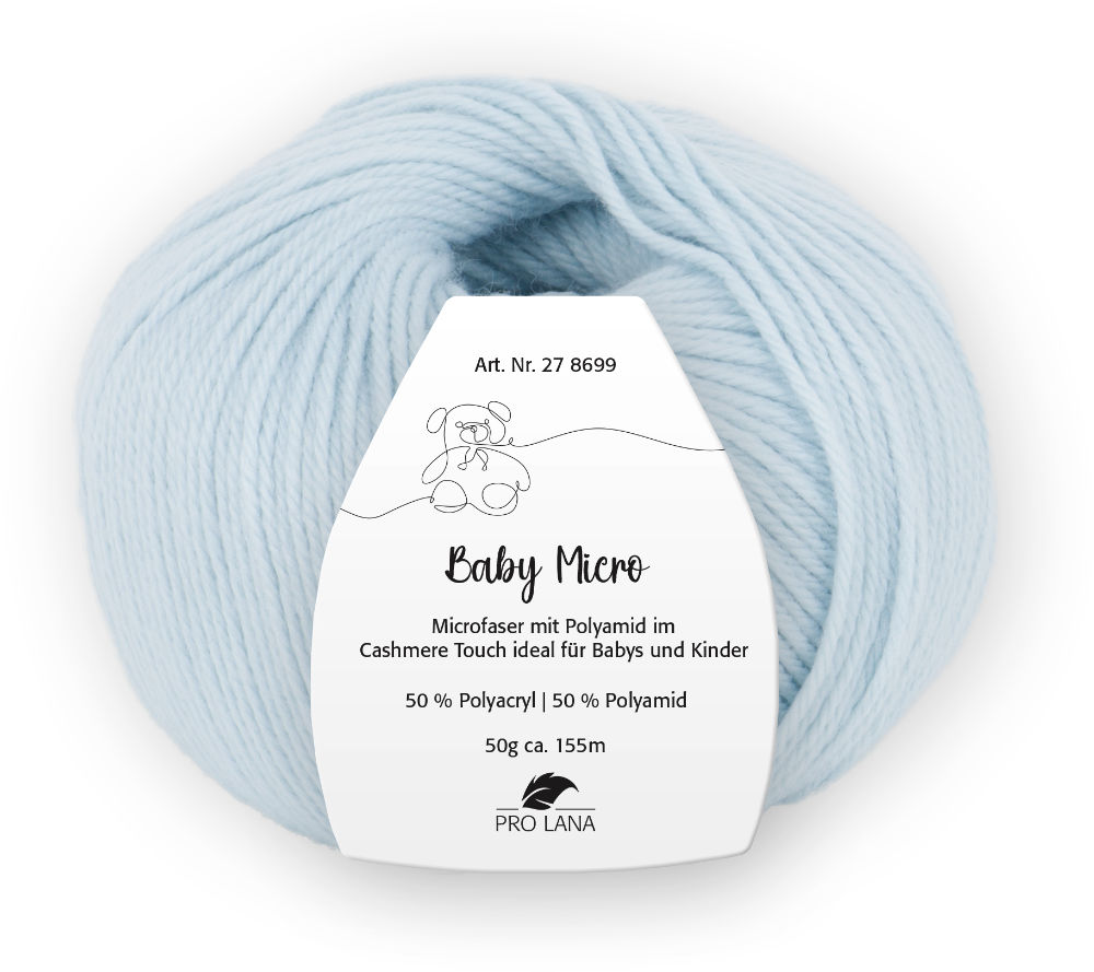 Baby Micro von Pro Lana 0056 - hell blau