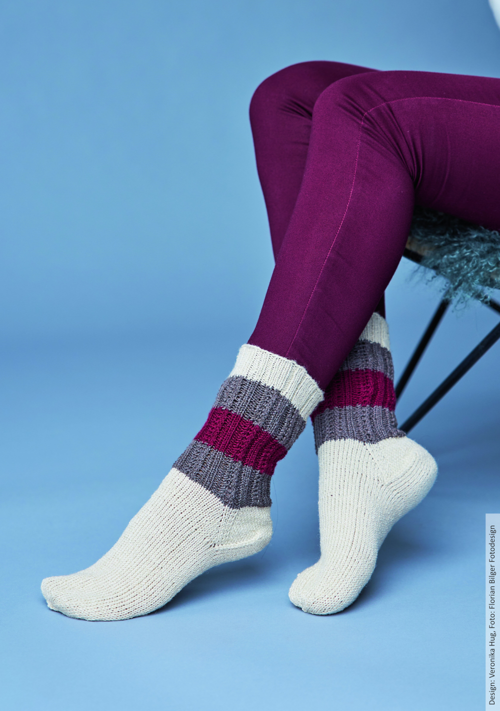 Duo in ethno Socken | Wollpaket mit Merino Silk Socks Stretch, 4-fach | Stricken
