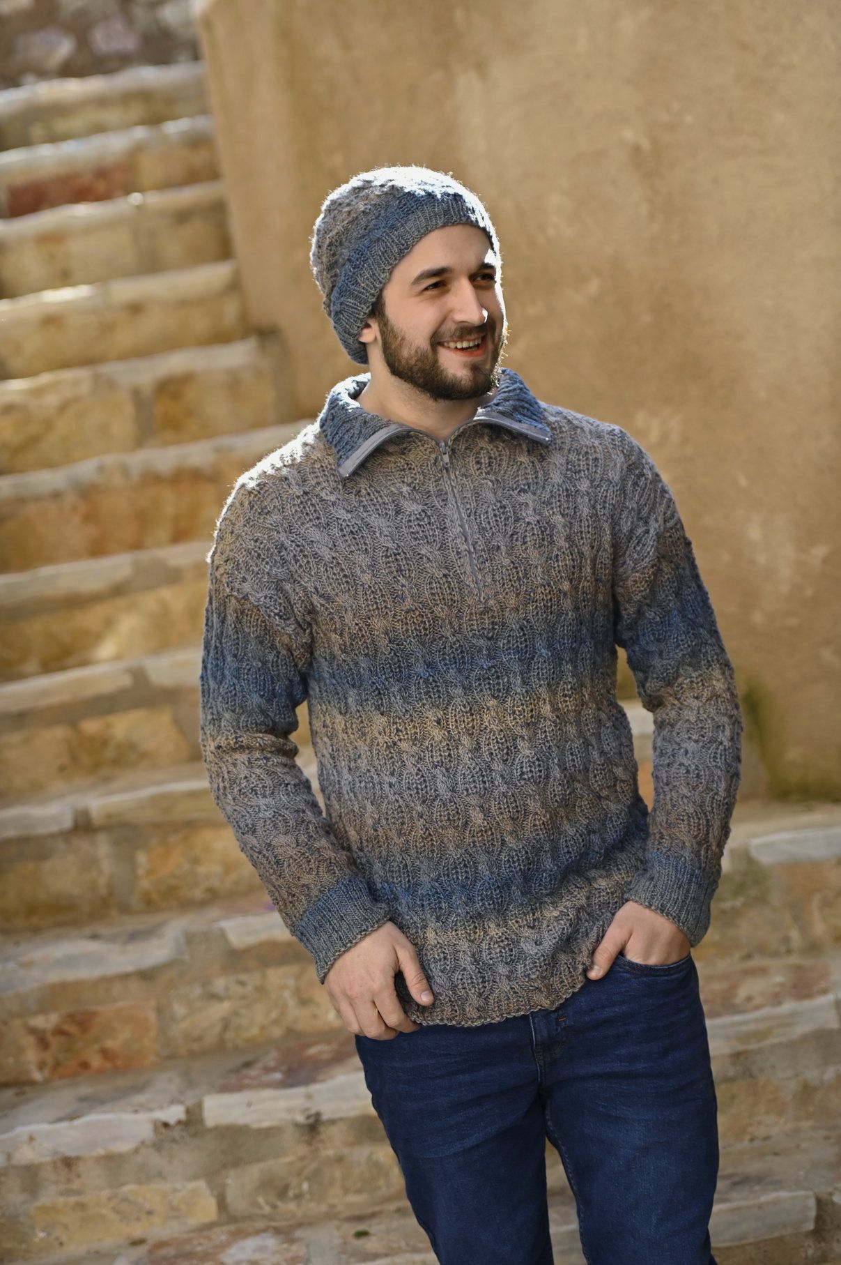 Herren Troyer | Anleitungsheft | Wolle Vitoria Linie 521  | Stricken | ONline