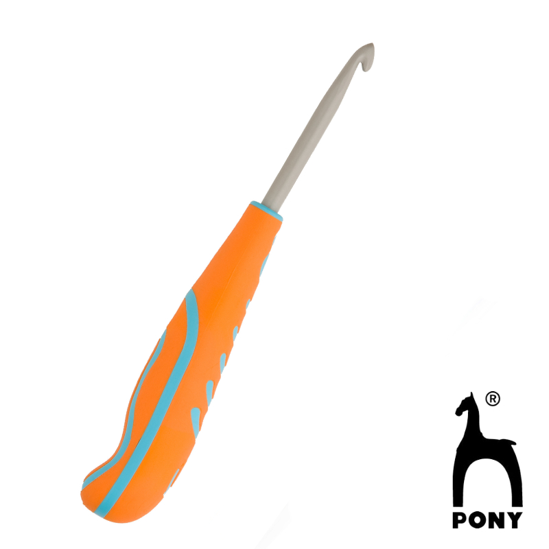 Wollhäkelnadel ergonomic von pony 13 cm 2,50 mm