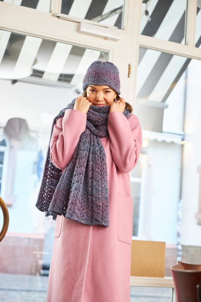 Tuch mit Fantasiemuster  | Wollpaket mit Melbourne  | Stricken | Pro Lana, Christophorus Verlag