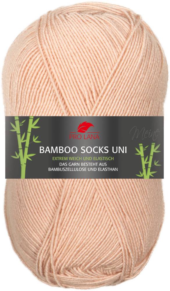 Bamboo Socks Uni 4-fach 100 g von Pro Lana 0024 - alt rosé