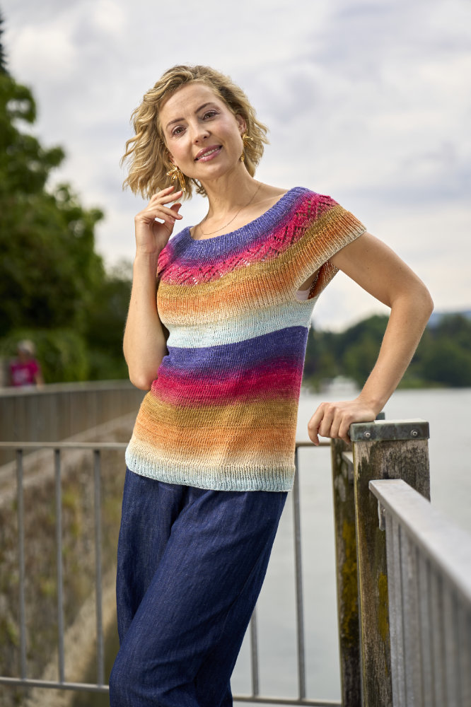 Strickshirt mit Rundpasse | Anleitungsheft | Wolle 1-2-3 Ideen  | Stricken | Pro Lana, Silvia Jäger, Andel Konrad