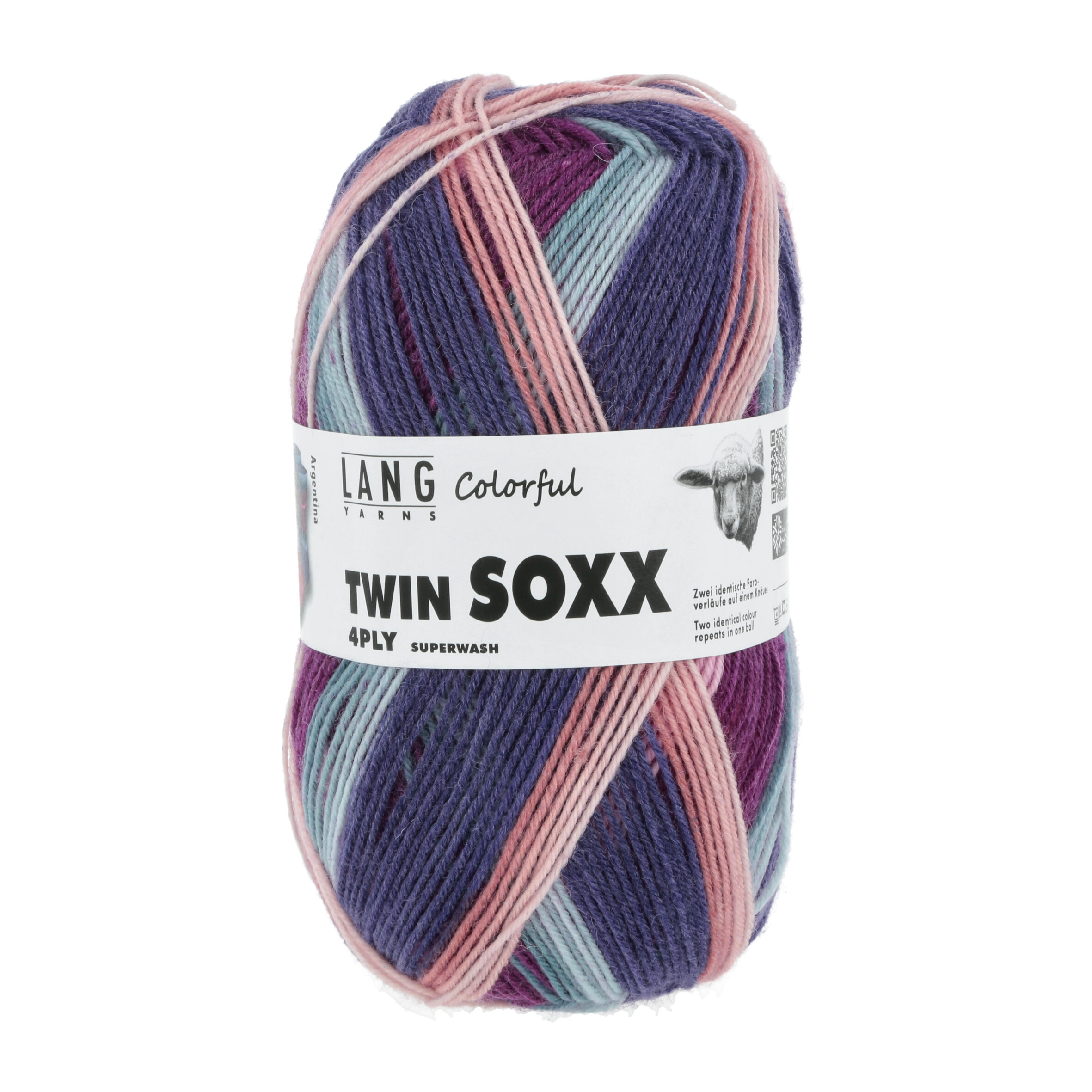 Twin Soxx 4-fach von Lang Yarns Colorful - 0320 - Argentina