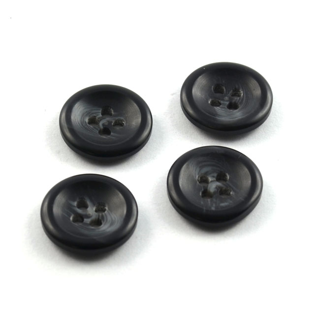 Modeknopf mit schönem Farbverlauf 18 mm schwarz von Dill