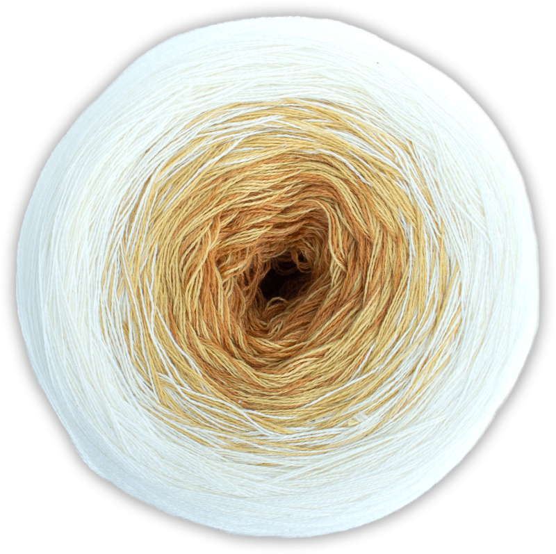 BOBBEL cotton 800m von Woolly Hugs 0056 - natur / curry