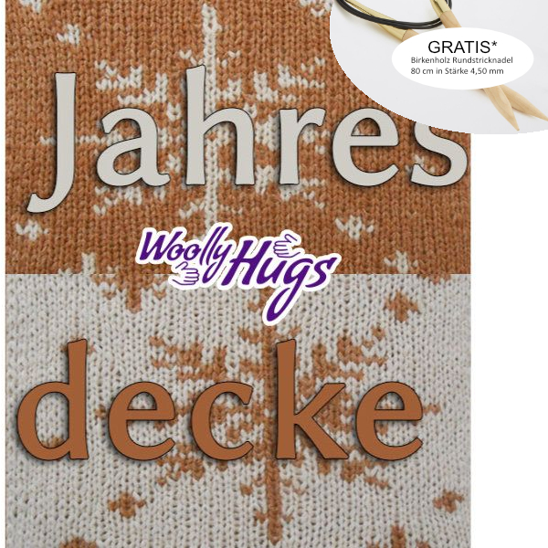 Woolly Hugs Jahresdecke im Doubel-Face | Anleitung | Wollpaket mit SHEEP  | Stricken | Woolly Hugs, Silvia Jäger