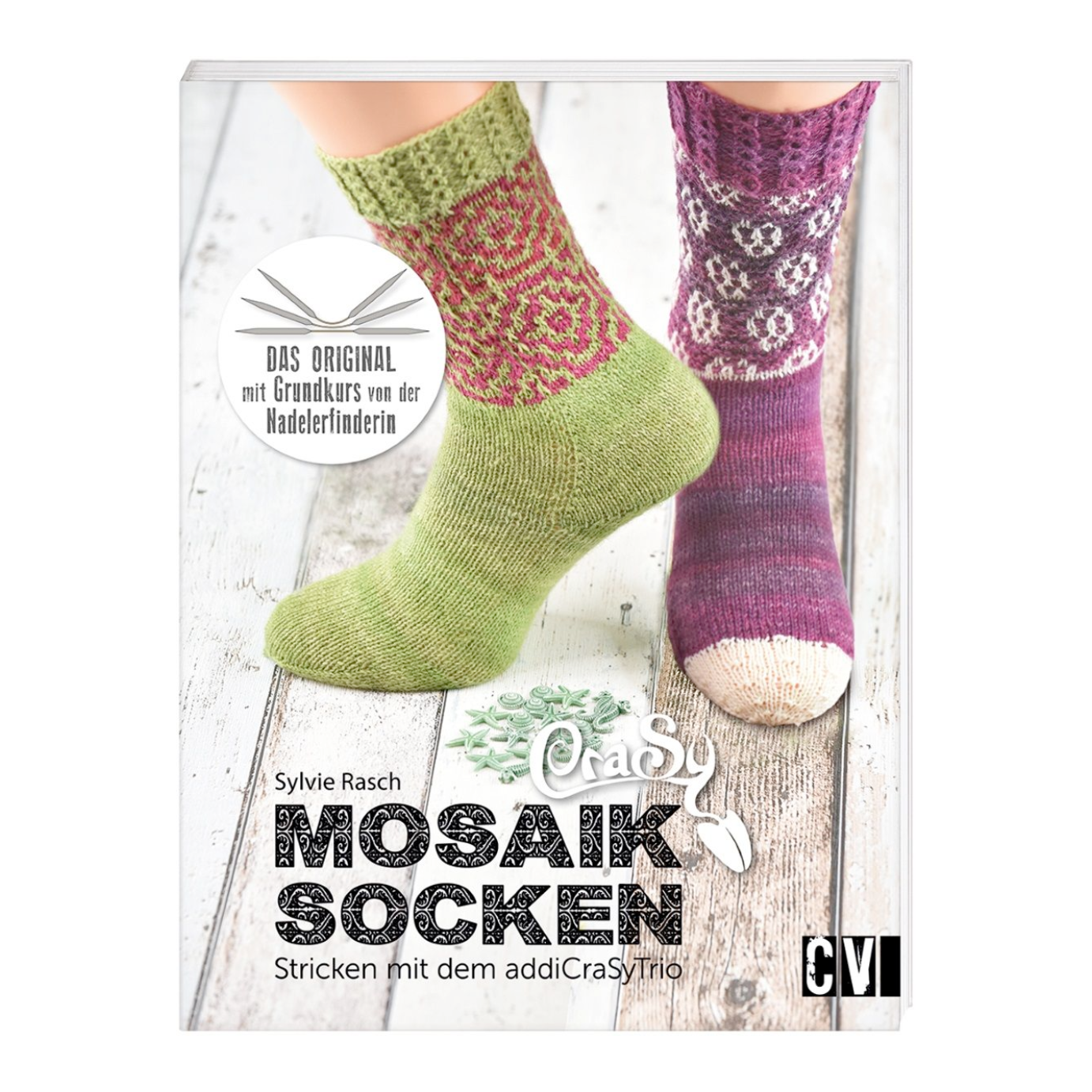 CraSy Mosaik Socken - Stricken mit dem addiCraSyTrio 