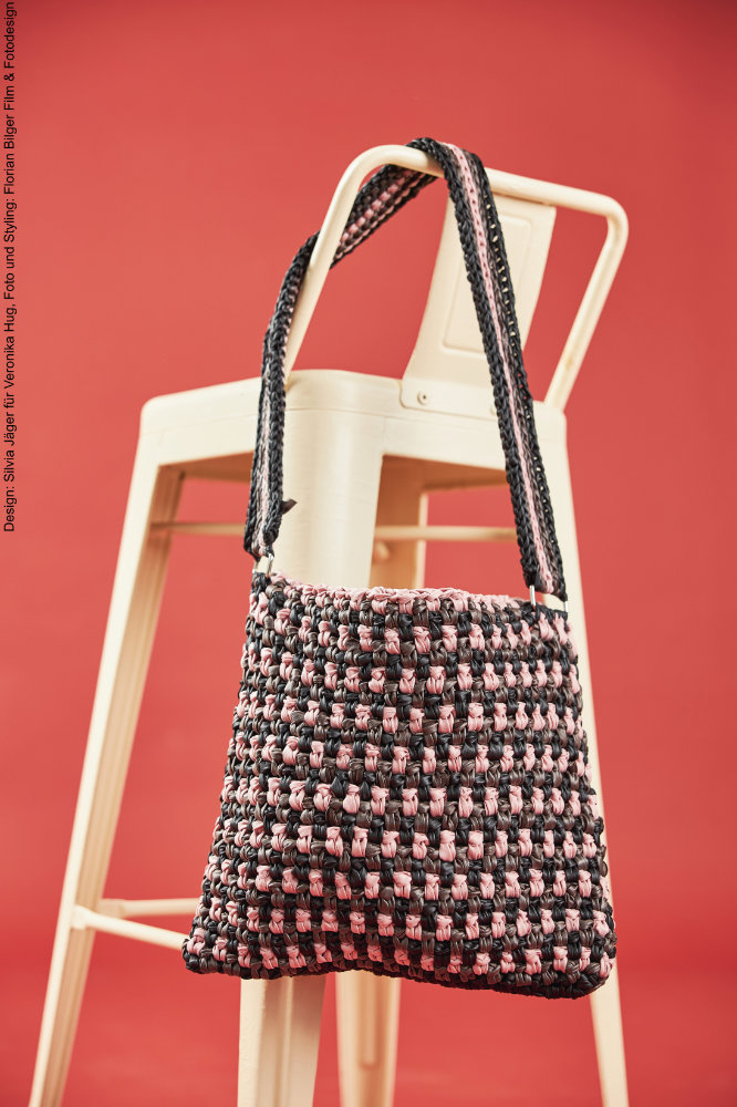 Häkel-Tasche Moni  | Wollpaket mit Leder Look  | Häkeln | Veronika Hug, Woolly Hugs, Christophorus Verlag