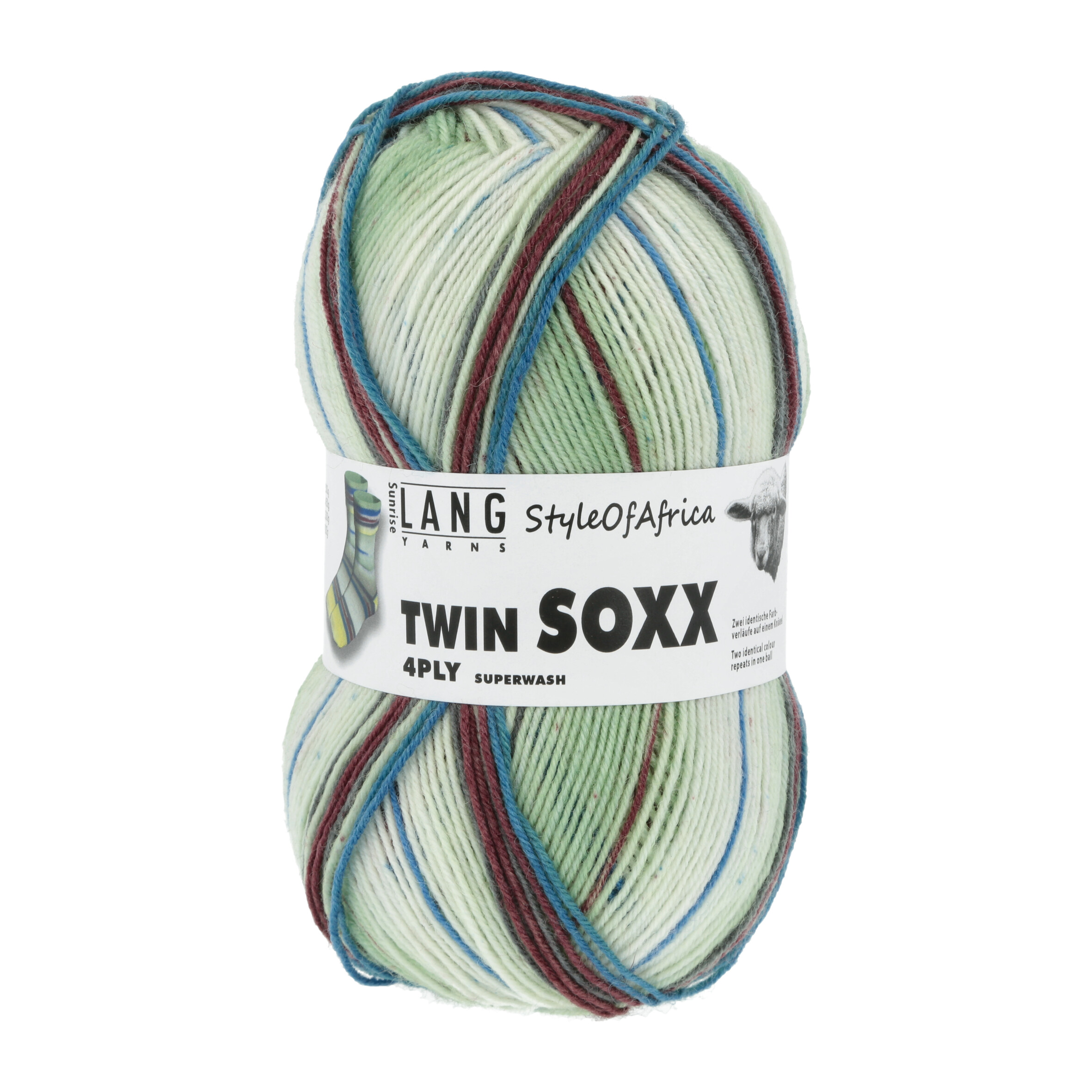 Twin Soxx 4-fach von Lang Yarns Style of Africa - 0303 - Sunrise