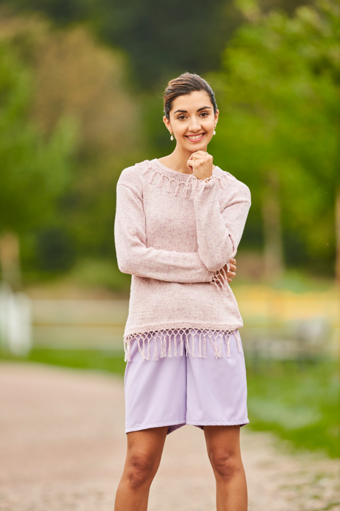 Pulli mit Fransen | Anleitungsheft | Wolle Viva Summer  | Stricken | Regina Bühler, Pro Lana Pulli mit Fransen | Anleitungsheft | Wolle Viva Summer  | Stricken | Regina Bühler, Pro Lana