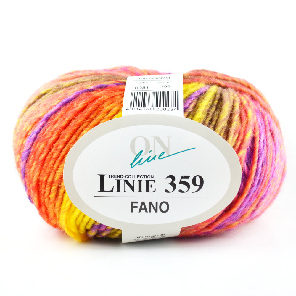 Fano Linie 359 von ONline 0119 - rot gesterift