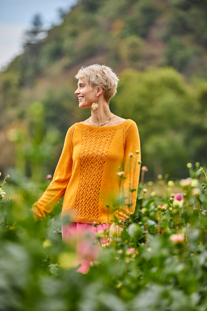 Pulli mit Musterbordüre - Raglan von oben | Anleitungsheft | Wolle Silky  | Stricken | Regina Bühler, Pro Lana Pulli mit Musterbordüre - Raglan von oben | Anleitungsheft | Wolle Silky  | Stricken | Regina Bühler, Pro Lana