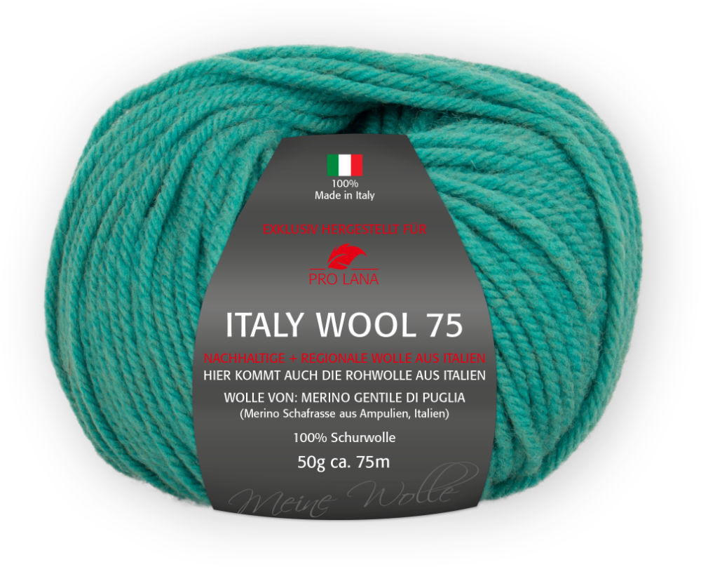 Italy Wool 75 von Pro Lana 0263 - türkis