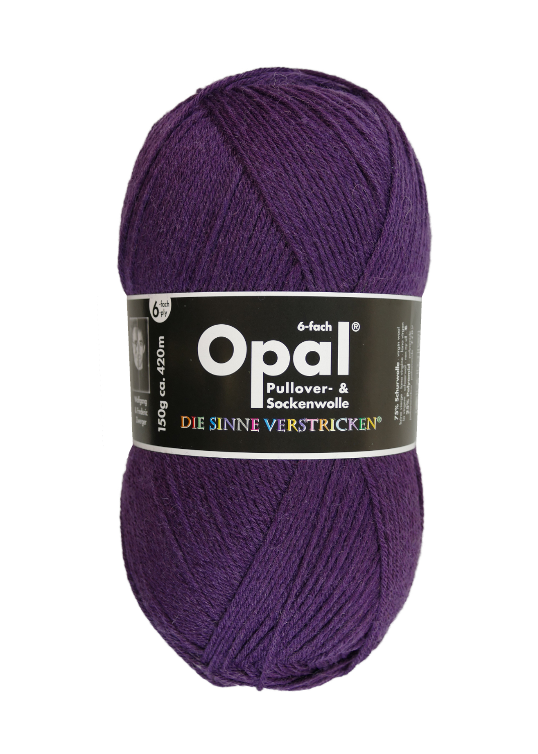 OPAL Uni - 6-fach Sockenwolle 7902 - violett