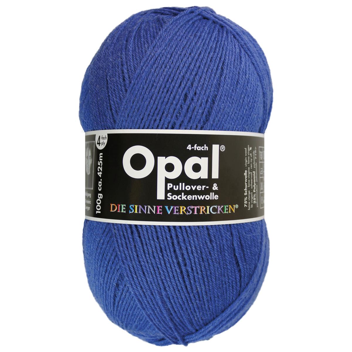 OPAL uni - 4-fach Sockenwolle 9331 - ozean