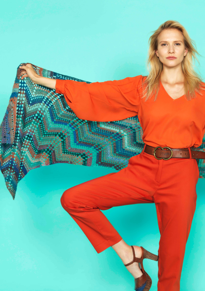 Schal "Asmenedas"  | Wollpaket mit Zauberball® Crazy  | Häkeln | Anna-Maria Busch