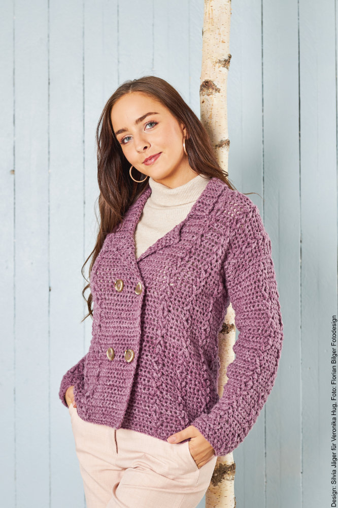 Häkeljacke Basic - Linie  | Wollpaket mit SHEEP  | Häkeln | Veronika Hug, Woolly Hugs, Christophorus Verlag