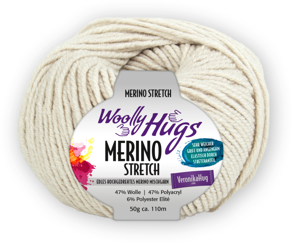 Merino Stretch von Woolly Hugs 0105 - hellbeige