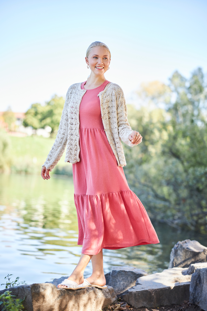 Jacke mit Zackenmuster | Anleitungsheft + Wolle Viva Summer | Stricken