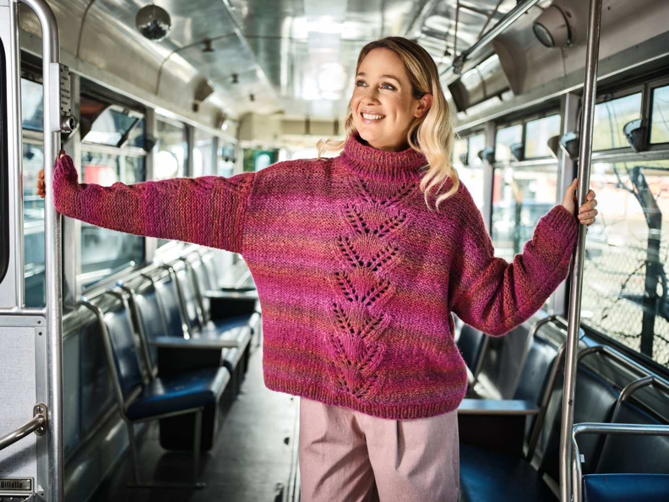 Sweater Chunky Ajour  | Wollpaket mit Smooth  | Stricken | Pro Lana