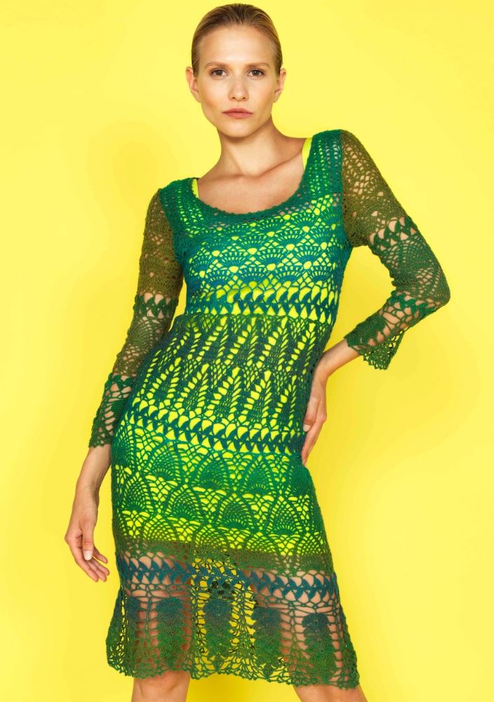 Kleid "Navidale"  | Wollpaket mit Lace Ball 100  | Häkeln | Ka Zhang