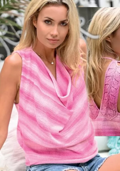 Top mit Ajourträgern Anleitung aus Heft | Stricken | ONline