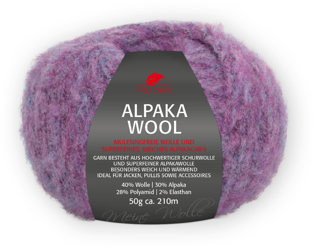Alpaka Wool von Pro Lana 0042 - lila meliert