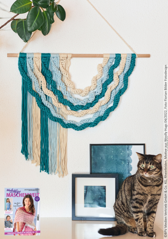 Wanddeko my Home  | Wollpaket mit Home  | Häkeln | Veronika Hug, Woolly Hugs, Christophorus Verlag